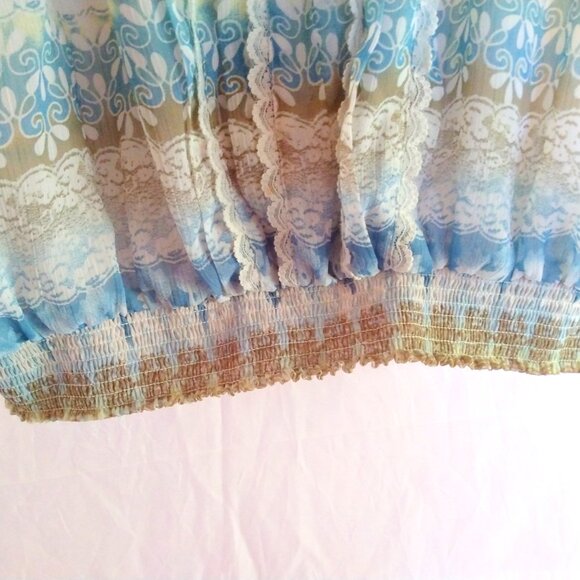 Christopher & Banks Floral Lined Top XL Cottagecore Coastal Grandma Cottagecore - Picture 4 of 10